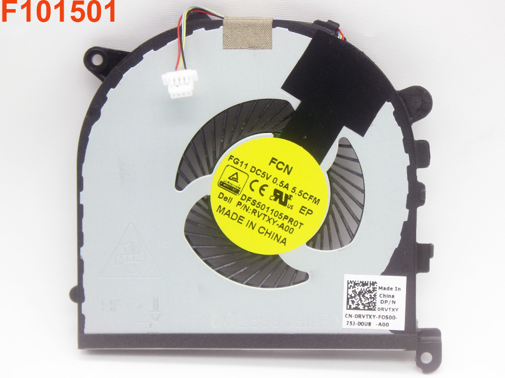 (image for) 036CV9 0RVTXY Fan for Dell XPS 15 9550 9560 Precision 5510 5520 P56F001 Series Coolder Inside Assembly